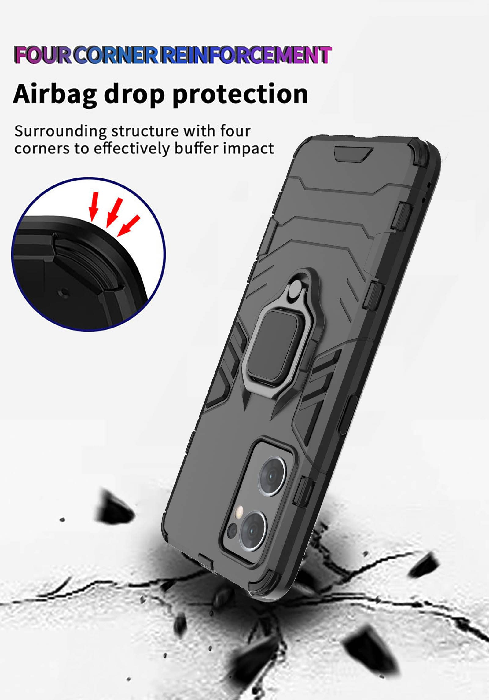 Cover Oppo Find X5 Lite Con Anello