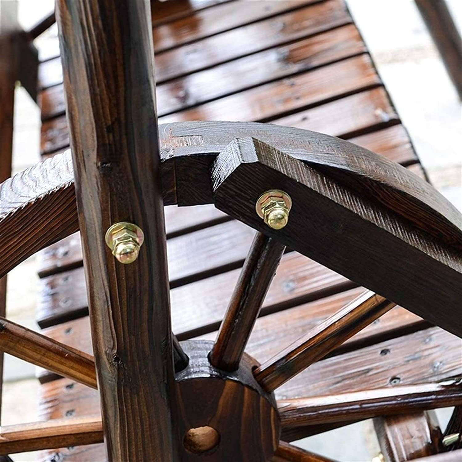 Columpio De Patio, Porche, Banco, Silla Colgante, Columpio De Jardín, Muebles De Exterior, Columpio De Exterior, Madera Maciza, Impermeable Y Anticorrosión, Mecedora De Terraza Doble.