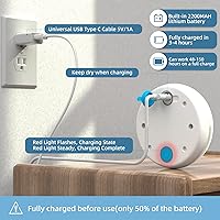 Vista 5 de Luces de piscina, luces LED sumergibles recargables con control remoto, imán integrado, 16 luces flotantes que cambian de color, luces subacuáticas