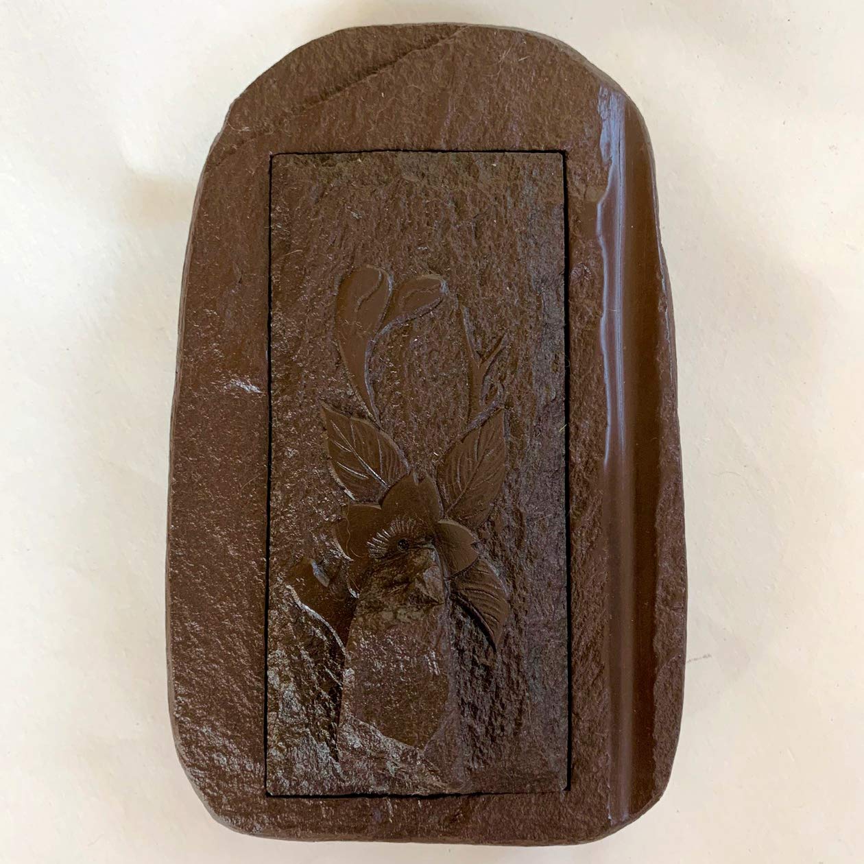 Amazon | 硯石 赤間硯 5.9吋 （150×90×25mm） | 硯 | 文房具・オフィス用品