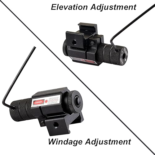 Miniatura 4 de Mira láser de punto rojo para rifles, pistolas y armas de mano con montaje Picatinny