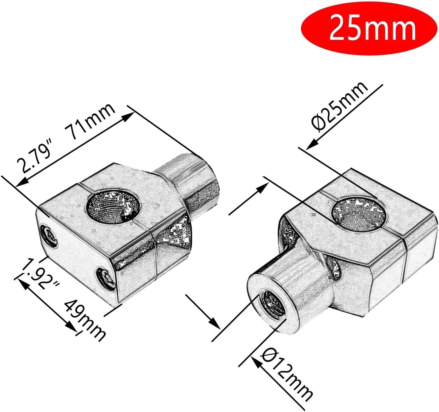 直営店☆LVERTYB(レルティブ)☆ハンドルバーライザー オートバイ 7/8 "1" ハンドルバーライザークランプアルミハーレーカスタムスプリンガーボバ