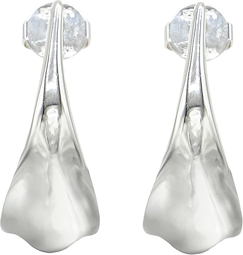 The Clarke Earrings, OS, Met Silver