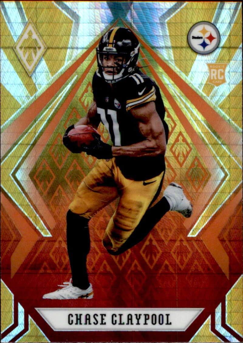 2020 Panini Phoenix Fire Burst #126 Chase Claypool Pittsburgh Steelers Rookie Football Card