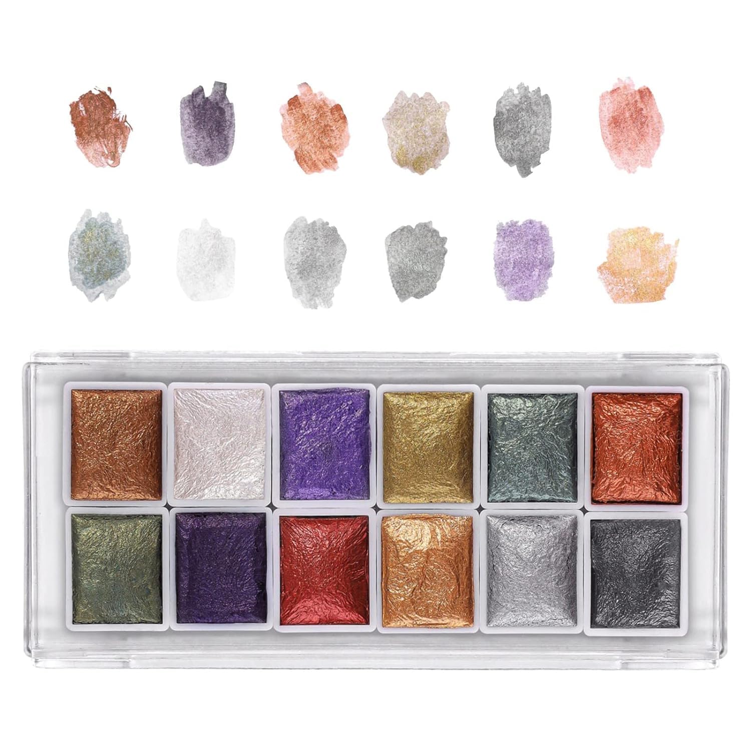 NAILWIND Nail Watercolor Paint, Shimmer Solid Watercolors Pearl Glitter Nail Art Painting Pigment, Manicure Arts Nail Paint for Women and Girls, Nails Gel Paint for DIY Nail Art Design-image-31