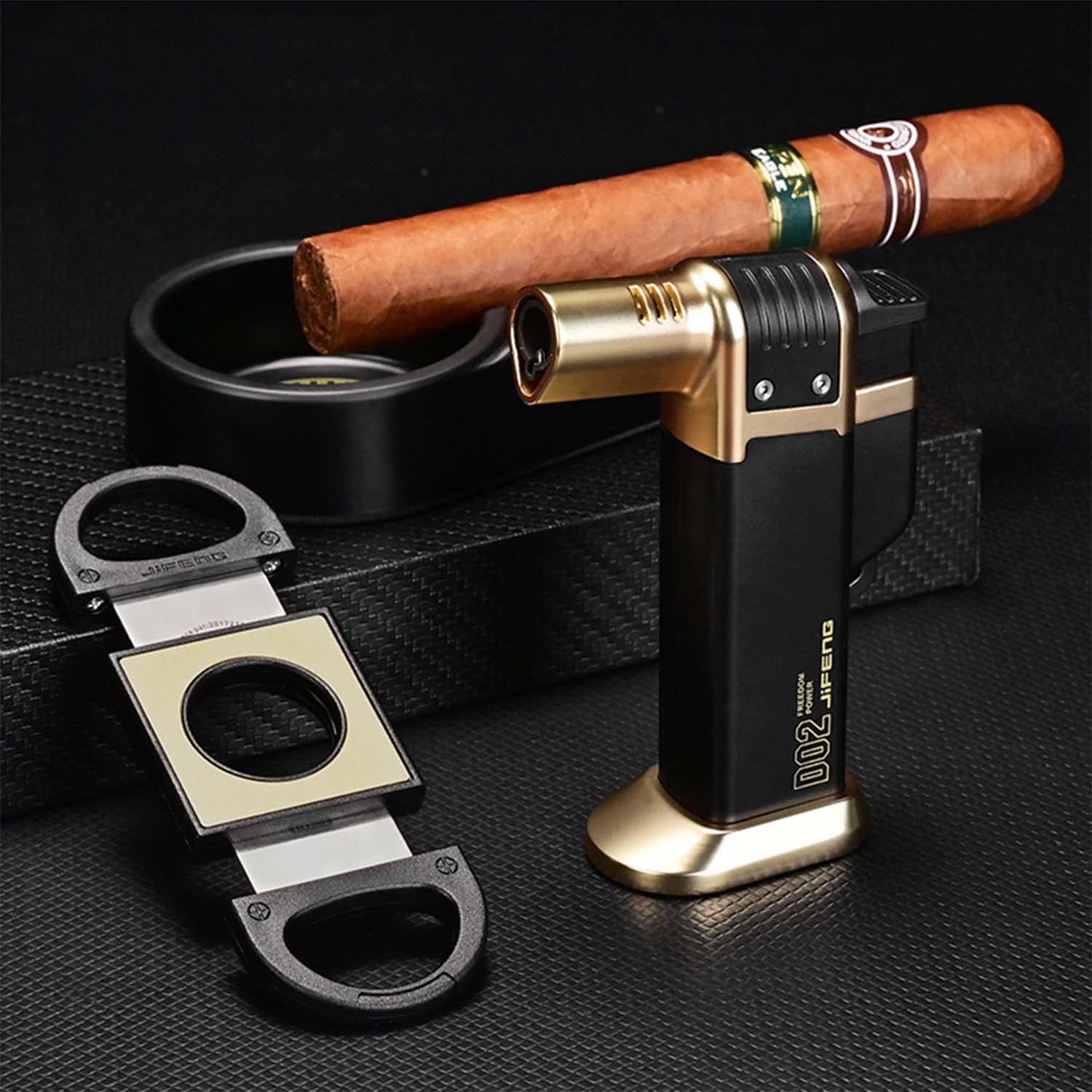 Kit Multifonction Débouchage Cigares Avec Amplificateur Tirage Et Nubber - Outil 5 En 1 Noir