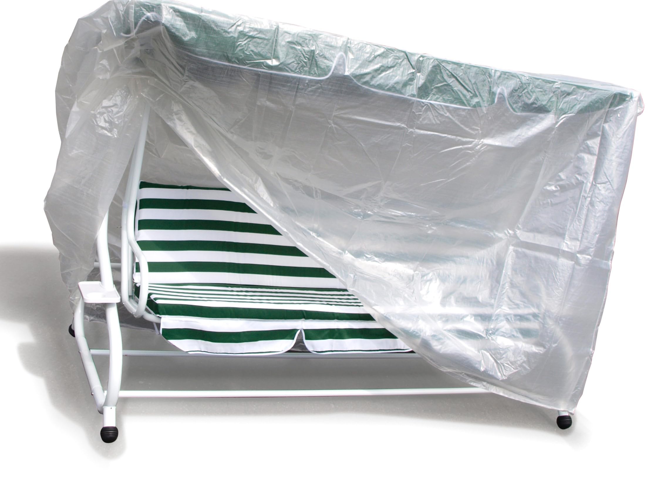 DEGAMO Abdeckhaube für Hollywoodschaukel 215x155x145cm, PE transparent