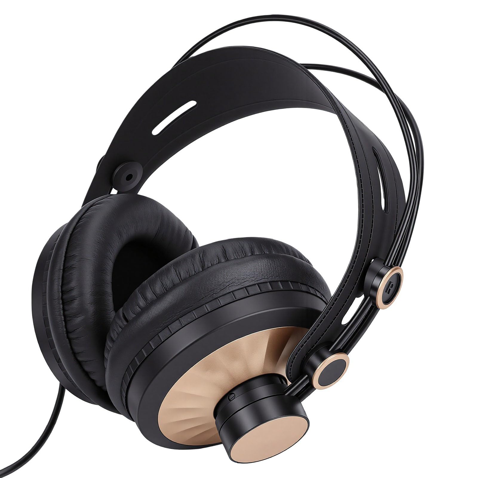 Cuffie da Gioco Cablate, Cuffie Stereo HiFi con Driver da 50 Mm Sopra L'orecchio con Morbidi Cuscinetti Auricolari e Archetto Regolabile per PC Gaming Music Studio