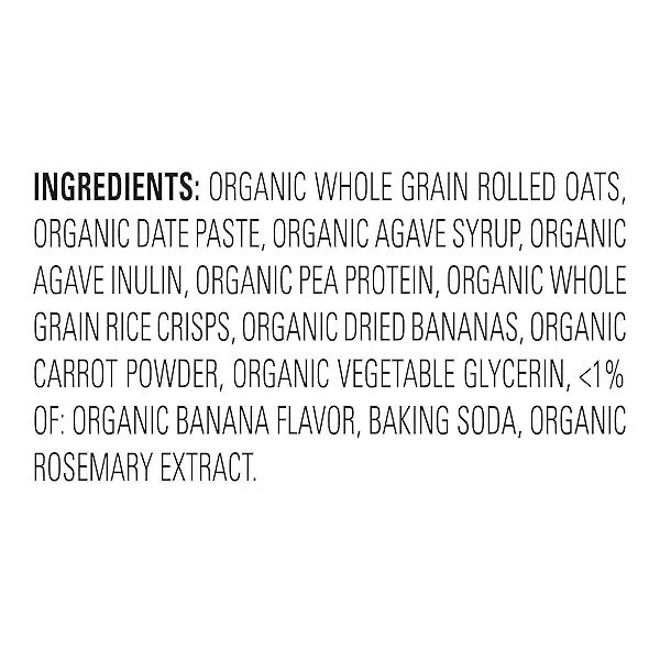HAPPYTOT Organics Fiber & Protein Soft-Baked Oat Bars Organic Toddler Snack Banana & Carrot, 0.88 Ounce Bars, 5 Count Box (Pack of 6) 3