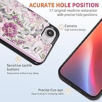 Vista 144 de UEEBAI Funda tipo cartera para iPhone 15 Pro Max con tarjetero, cubierta de cuero PU con soporte, bloqueo RFID, doble cierre magnético, relieve
