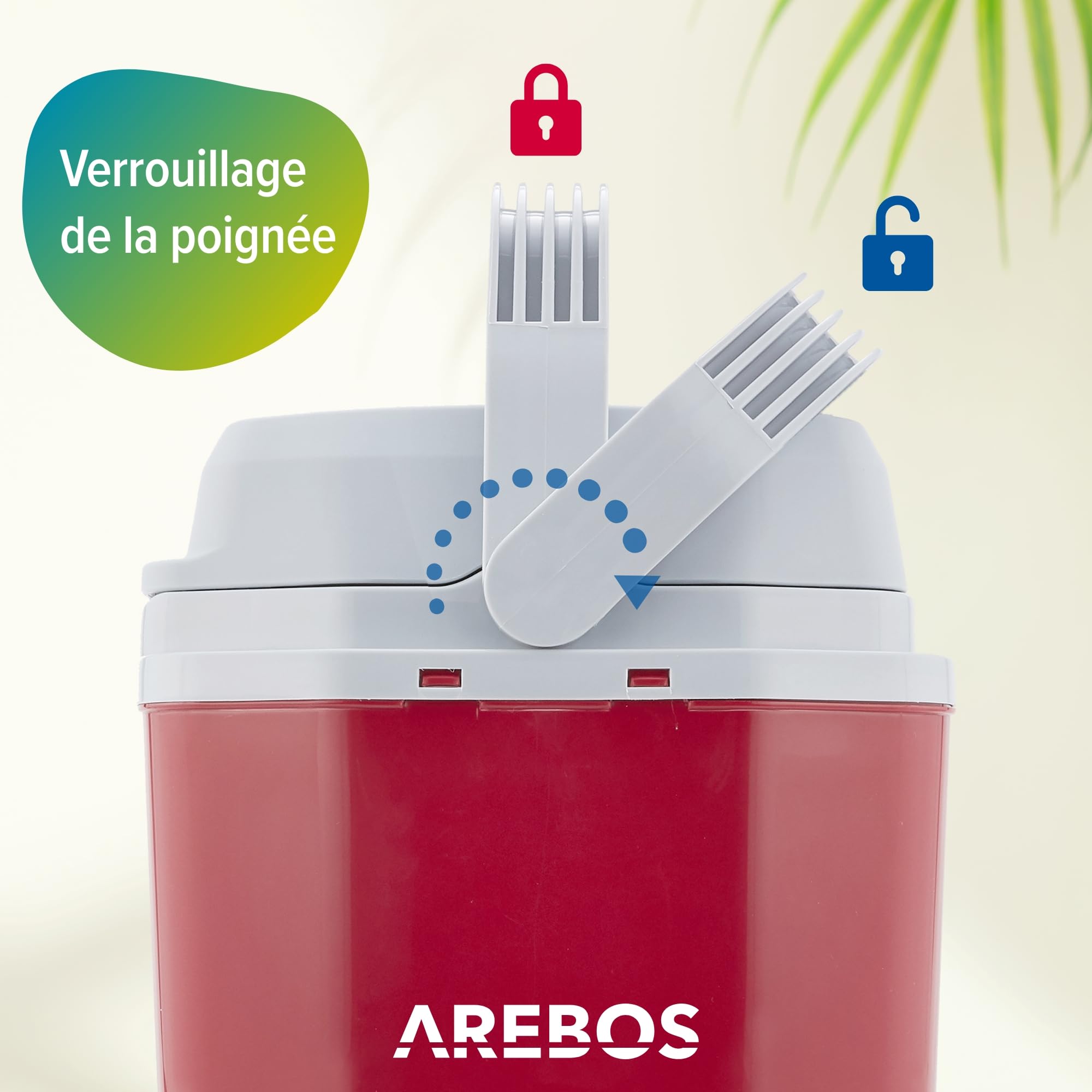 Arebos 20 L Boîte réfrigérante | Boîte chauffante thermoélectrique | Glaciere Allume Cigare | Glaciere électrique | sur Secteur | Mode éco | 12/230 V pour Voiture et Prise de Courant