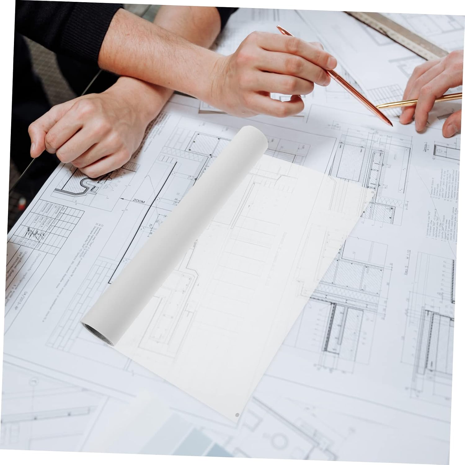 HAPINARY Portable Tracing Paper Roll Drawing Sulfate Paper Pastel White Glassine Painting Tracing