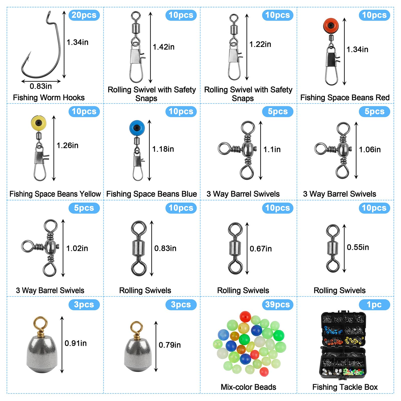 Énorme Lot De Pêche : Poids, Hameçons, Accessoires - Leurres Crankbait, Eau Douce