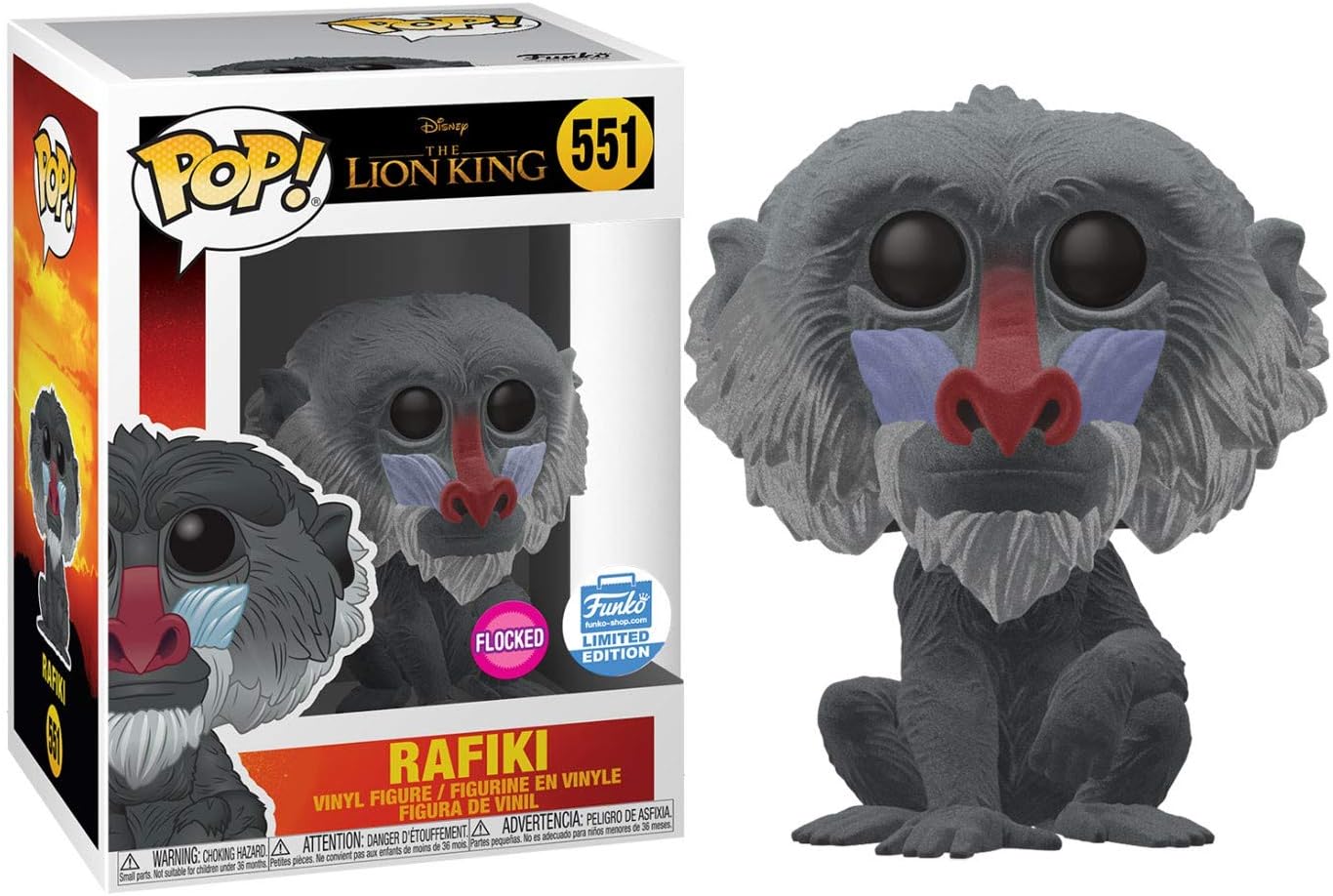 Funko Pop Movies: The Lion King - Flocked Rafiki Collectible Figure, Multicolor