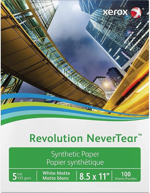 Revolution Laser Print Synthetic Paper, White