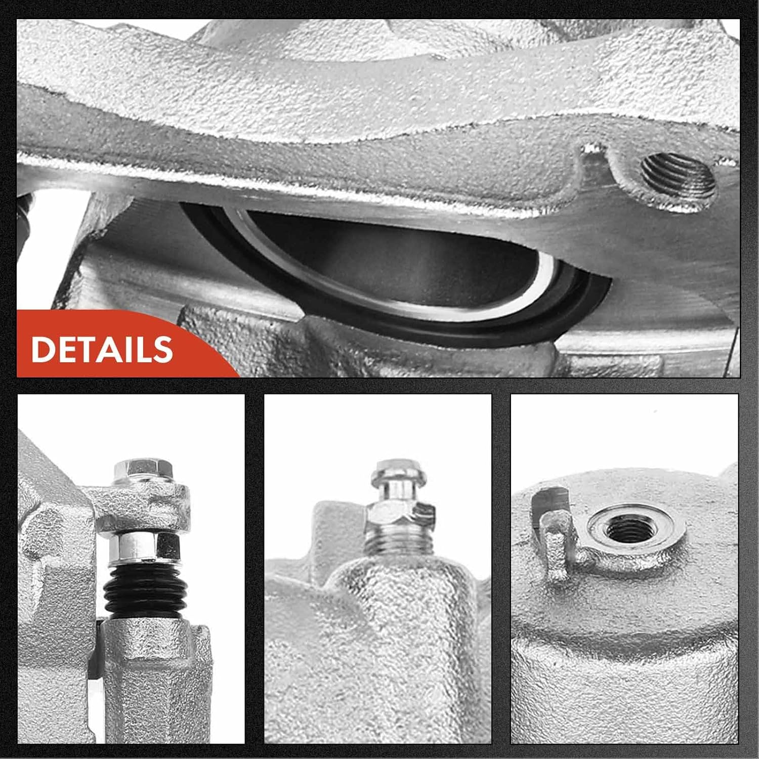 A-Premium Disc Brake Caliper Assembly with Bracket Compatible with Select Hyundai and Kia Models - Azera 2006-2011, Sonata 2006-2010, Amanti 2007-2009 - Front Left Driver Side