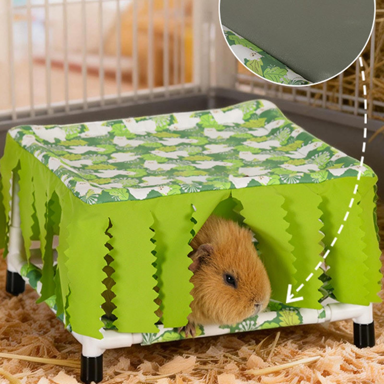 Doppeldecker-Hängematte für Kleintiere – Rutschfestes Schlafbett für Hamster, Kaninchen, Chinchillas, Frettchen, Igel & Eichhörnchen – Täglicher Gebrauch im Käfig