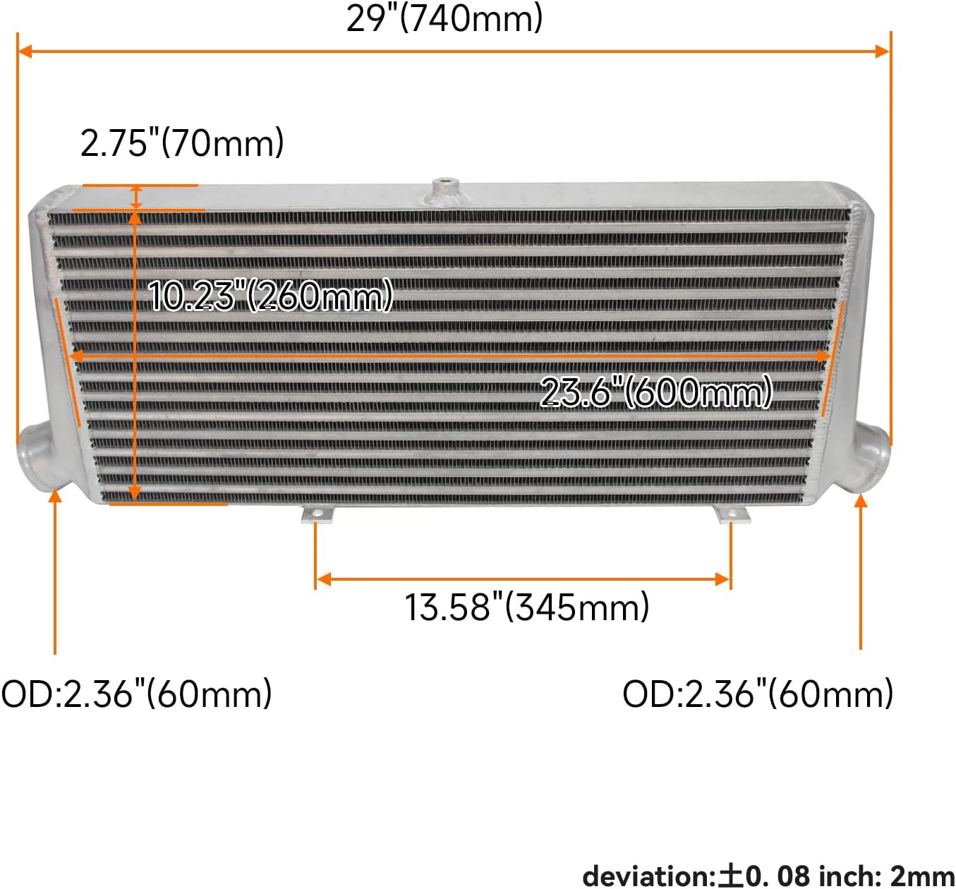 Front Mount Bar&Plate Intercooler Kit for Toyota 4E-FTE Starlet GT 1.3L Engine Turbo EP82 1990-1995 Models Glanza V EP91 1996-1999 Models Sliver-Black