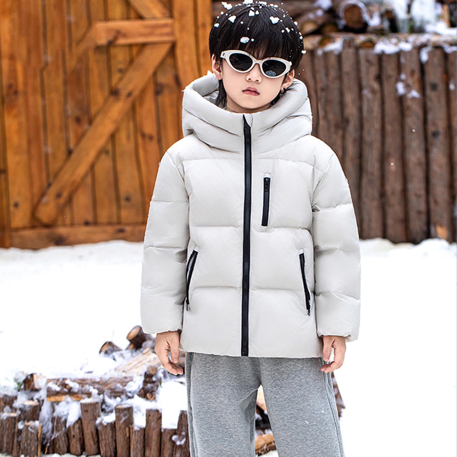 Giacca trapuntata pesante per ragazze, per bambini, invernale, caldo, con cappuccio, con risvolto, imbottito, oversize, con bottoni, abbigliamento da scuola, 1-14 anni