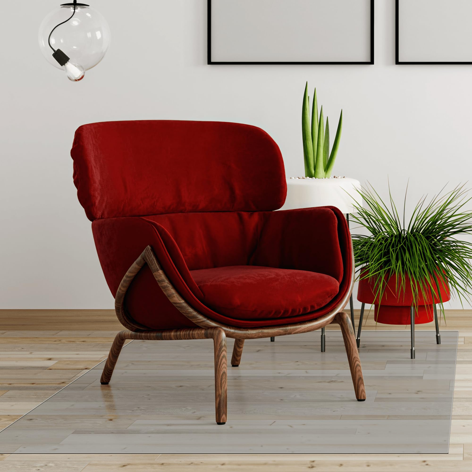 Tapis de chaise pour bureau à la maison protection bois dur