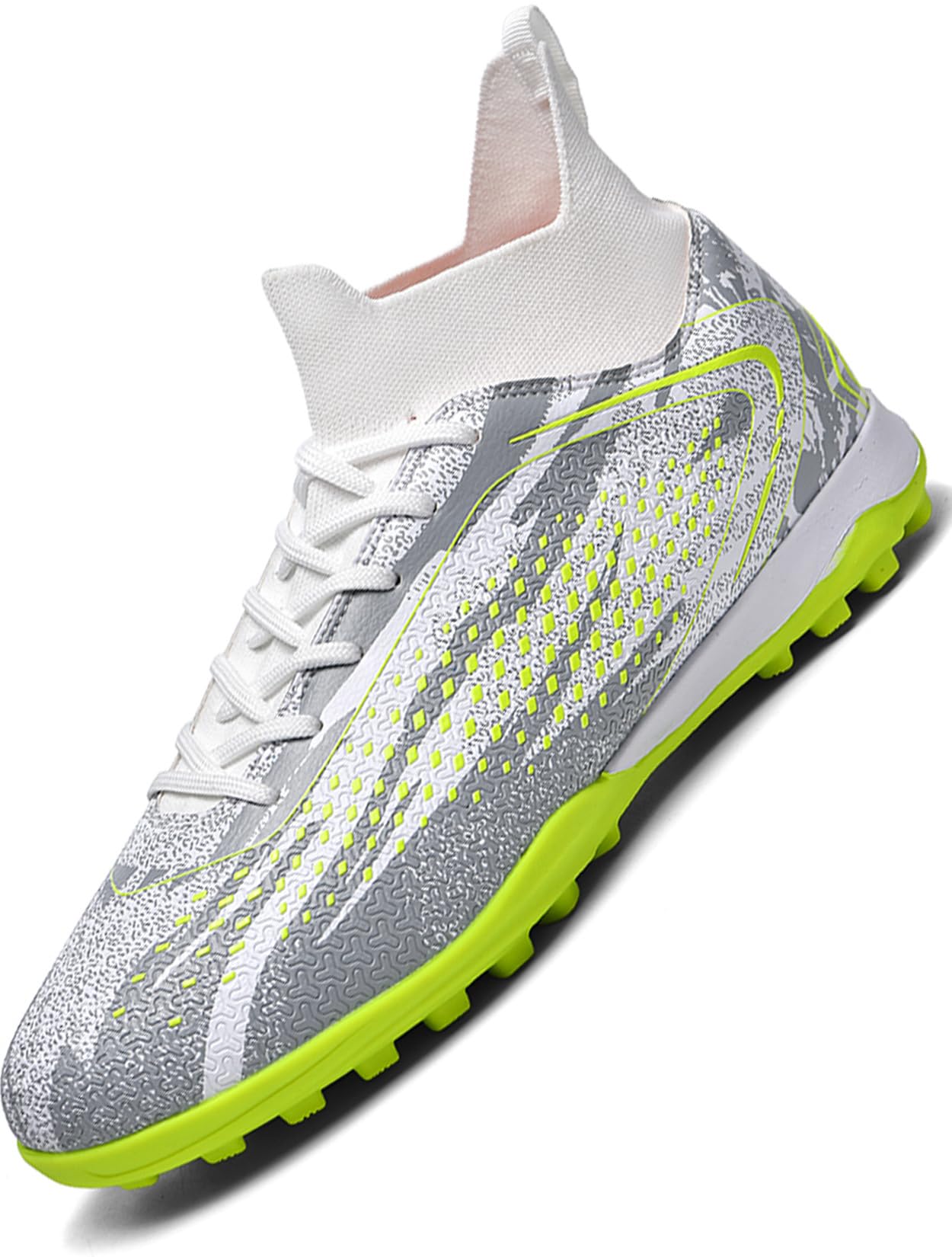 Donbest Fußballschuhe Kinder Jungen Fussballschuhe Kunstrasen Kickschuhe AG FG Stollen Spikes Football Schuhe Professionelle Trainingsschuhe