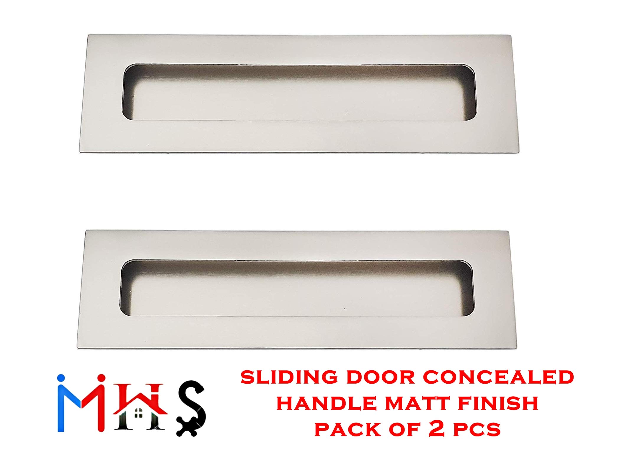 Sliding Door Handles - Aluminum Concealed Pack of 2 -2 Sliding Door Handles - Aluminum Concealed Pack of 2 -2