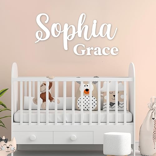Miniatura 6 de Baby Boy Decor for Nursery - Personalized Wood Name Sign - Nursery Name Sign - Custom with First and Middle Name - Wooden Name Signs - Baby Gifts -