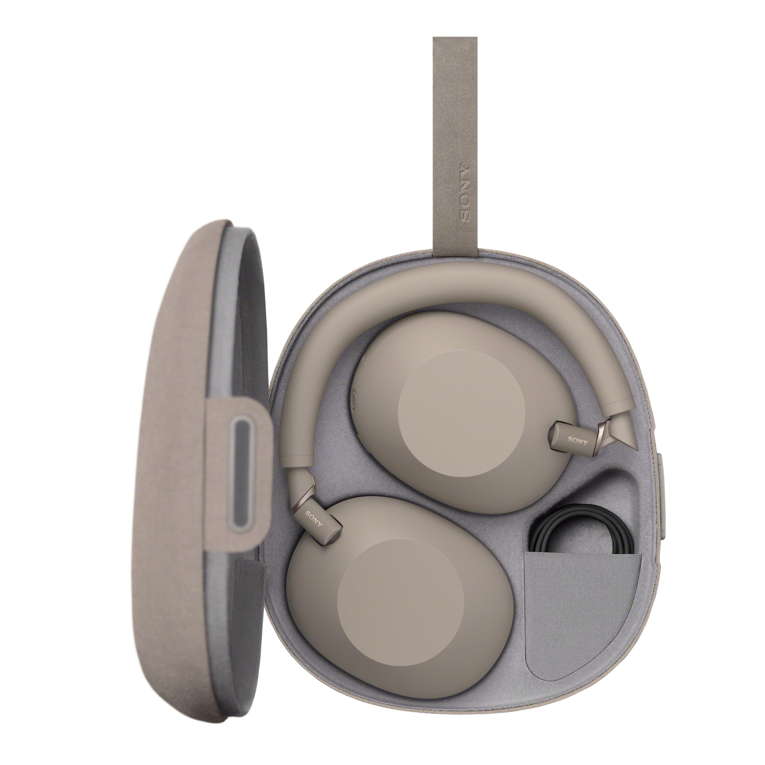 Sony WH-1000XM6 Casque sans-Fil Bluetooth à réduction de Bruit Noir, Son Hi-Res Unique, Confortable, Conception Pliable, Etui résistant, 30h Autonomie, iOS & Android - Grès