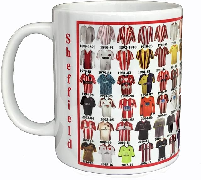 Glory Shirts Sheffield United Ceramic Shirt History Mug
