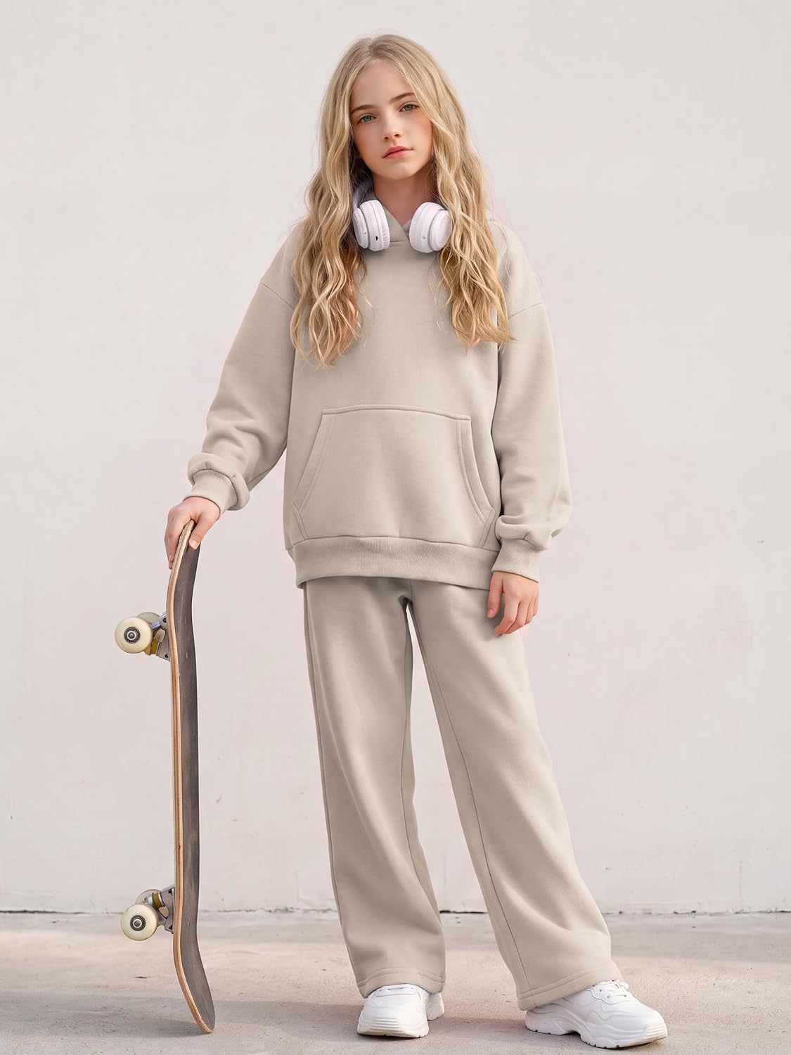 Cubear Girls 2 Piece Outfits Oversized Sweatsuit Set Tracksuits for Girl