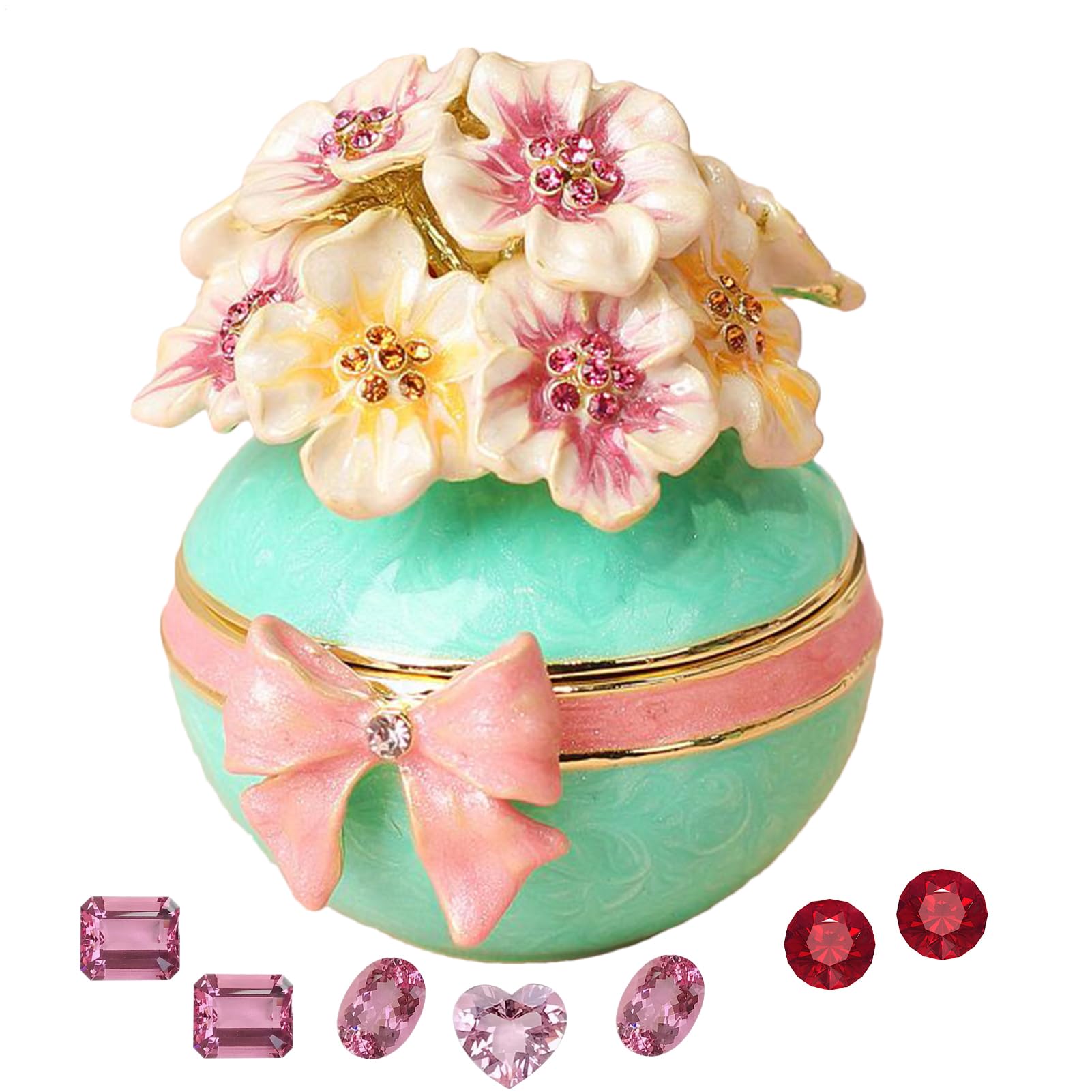 Boîte à bijoux vintage pour cadeaux de mariage et anniversaires de maman