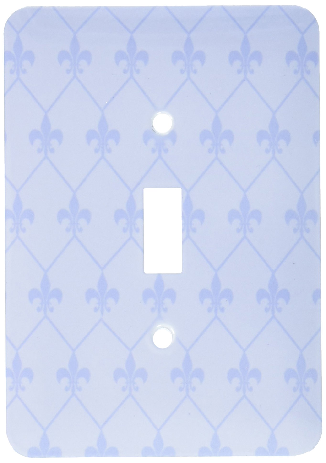 Plaque interrupteur à bascule simple 3dRose Fleur de Lis design diamant