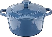 Vista 2 de Cuisinart Cazuela de 3 cuartos de galón, cubierta, esmaltada azul provencial