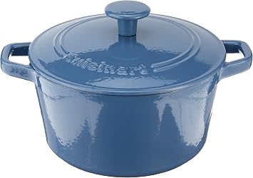 Cuisinart 3 Qt Casserole, Covered, Enameled Provencial Blue