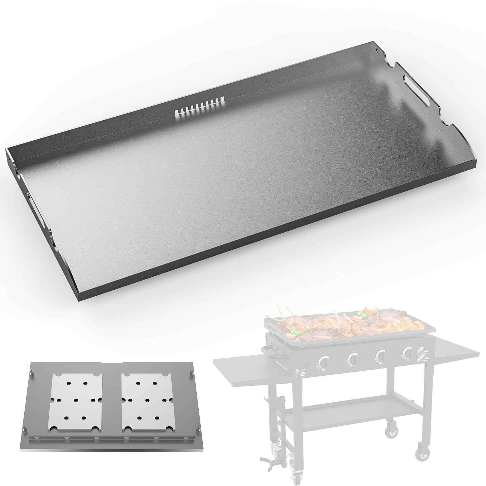 SafBbcue for Blackstone Griddle Replacement Top 36 inch Upgrade Flat Top Griddle for Blackstone Flat Top Replacement 1565 1841 2149 1560 1836 1984, Heavy Carbon Steel