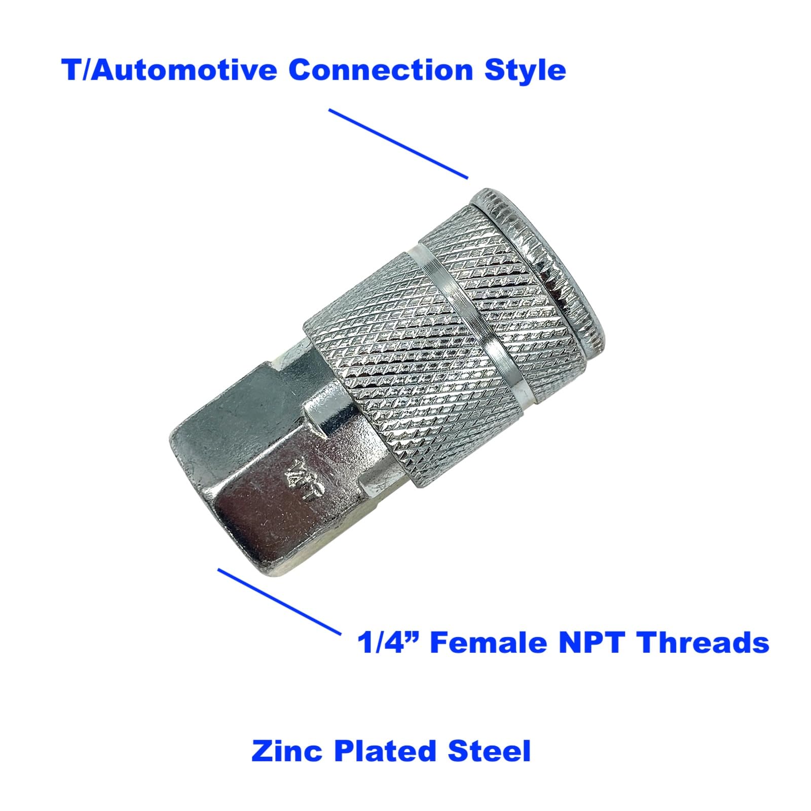 PRIMEFIT tc1414fs6-b10-p 1/4-inch 6-ball acero hembra Automotive acoplador Contratista unidades, 10 unidades)