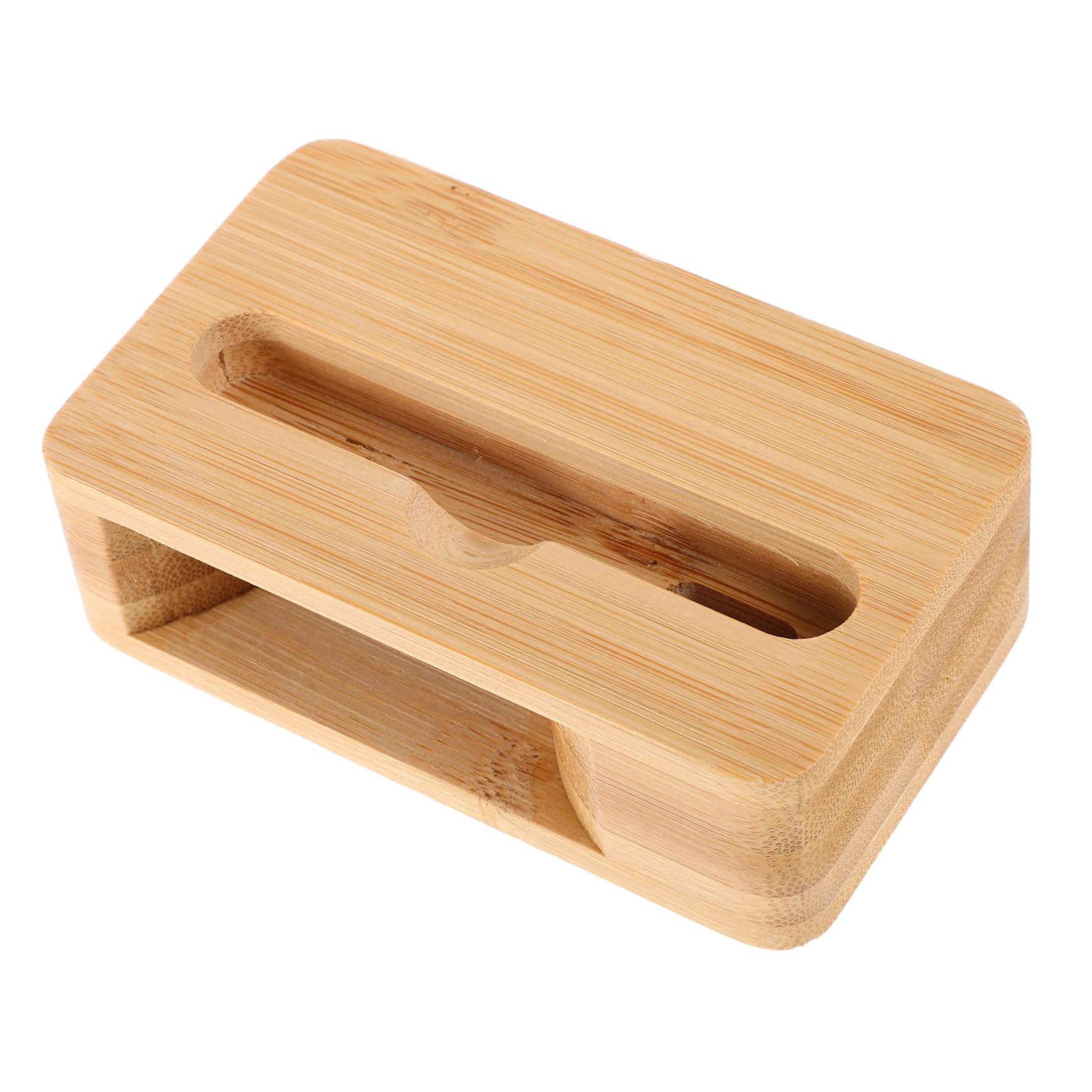 Artibetter Portable Wooden Phone Stand Sound Amplifier Holder Mini Cell Phone Amplifier Speaker for Handsfree Video Calls and