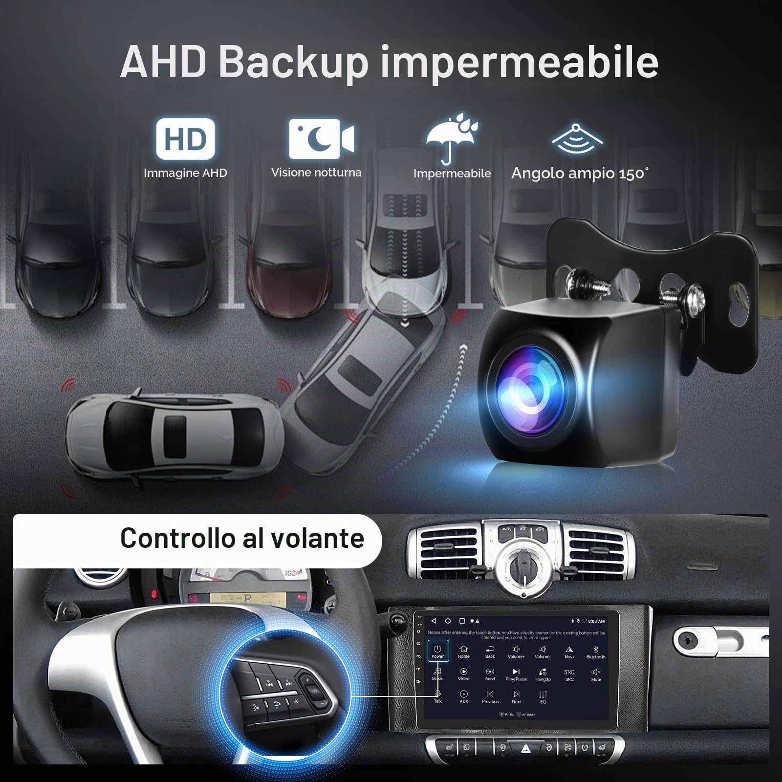 2GB 64GB Android Autoradio per Mercedes Benz Smart Fortwo 2011-2015 W451 Radio Carplay Wireless Android Auto, Hodozzy 9 Pollici Touch Screen GPS WiFi, Bluetooth FM/RDS, SWC, 2 Din Radio per Mercedes
