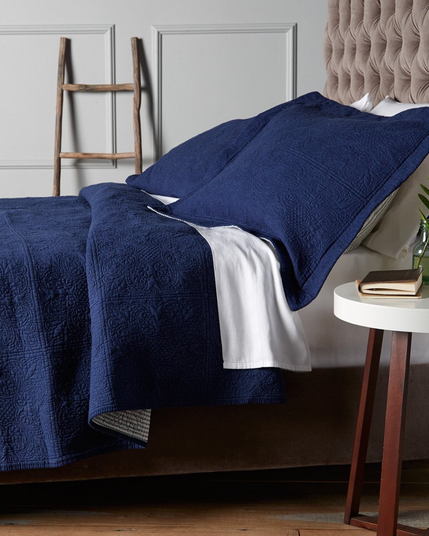 Denim & Ticking Apothecary Quilted Sham Sham 20