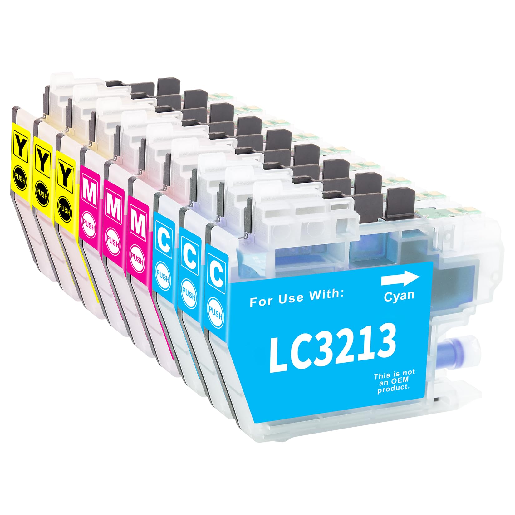 Jhaan LC 3213 Druckerpatrone Kompatibel für Brother LC3213 3213XL Kompatible mit Brother DCP-J572DW MFC-J497DW DCP-J774DW MFC-J491DW MFC-J895DW MFC-J890DW DCP-J772DW Drucker(9er-Pack)