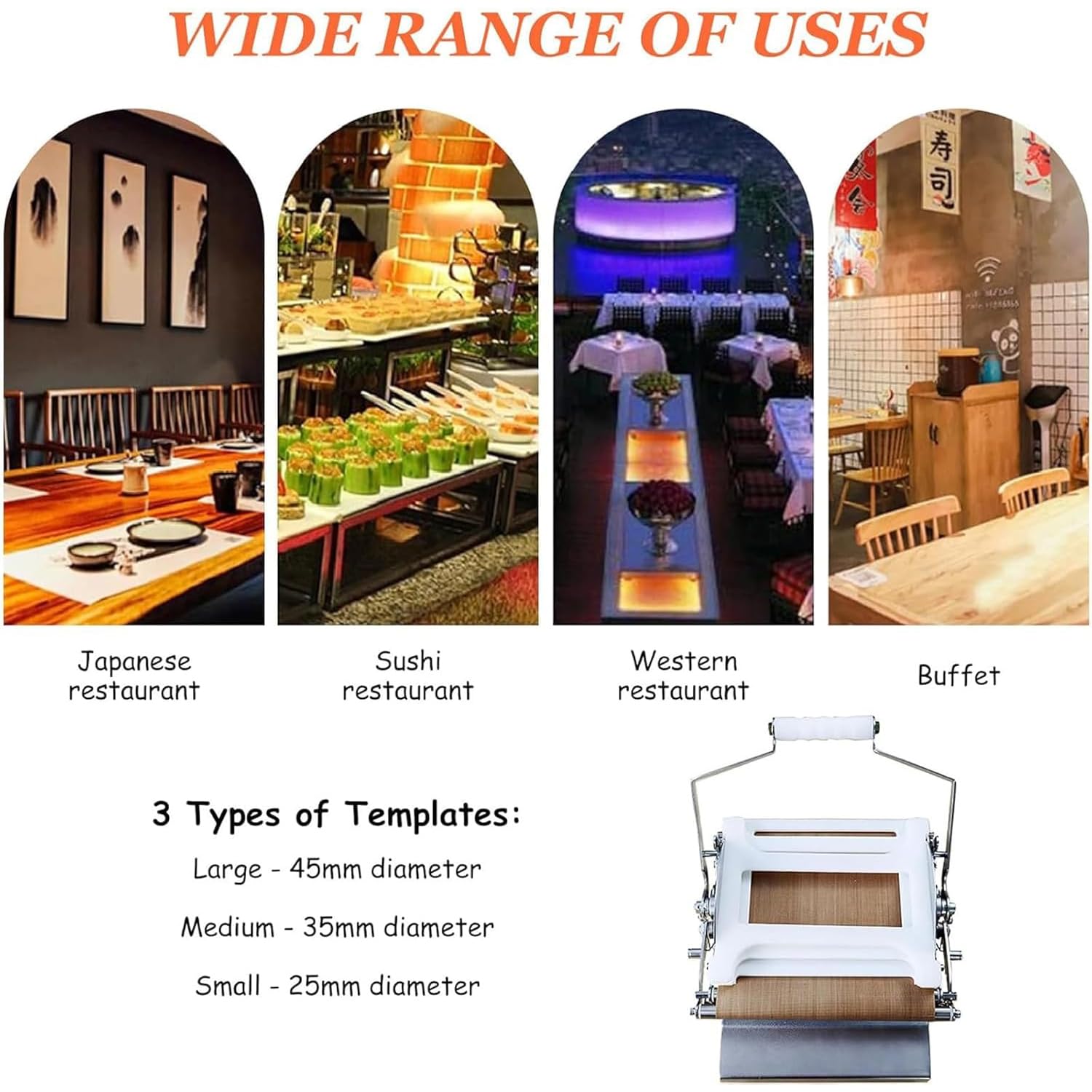Máquina para envolver rollos de sushi de frutas y verduras, con 3 plantillas, herramienta Bento para principiantes