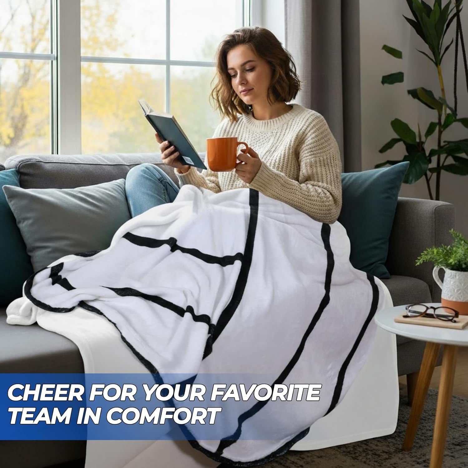 60" Round Sports Throw Blanket for Teens Adults Soft Flannel Baseball Softball Tennis Soccer Baseketball Volleyball Novelty Blanket for Sports Fan Birthday Senior Night Gift(Volleyball) - Image 5