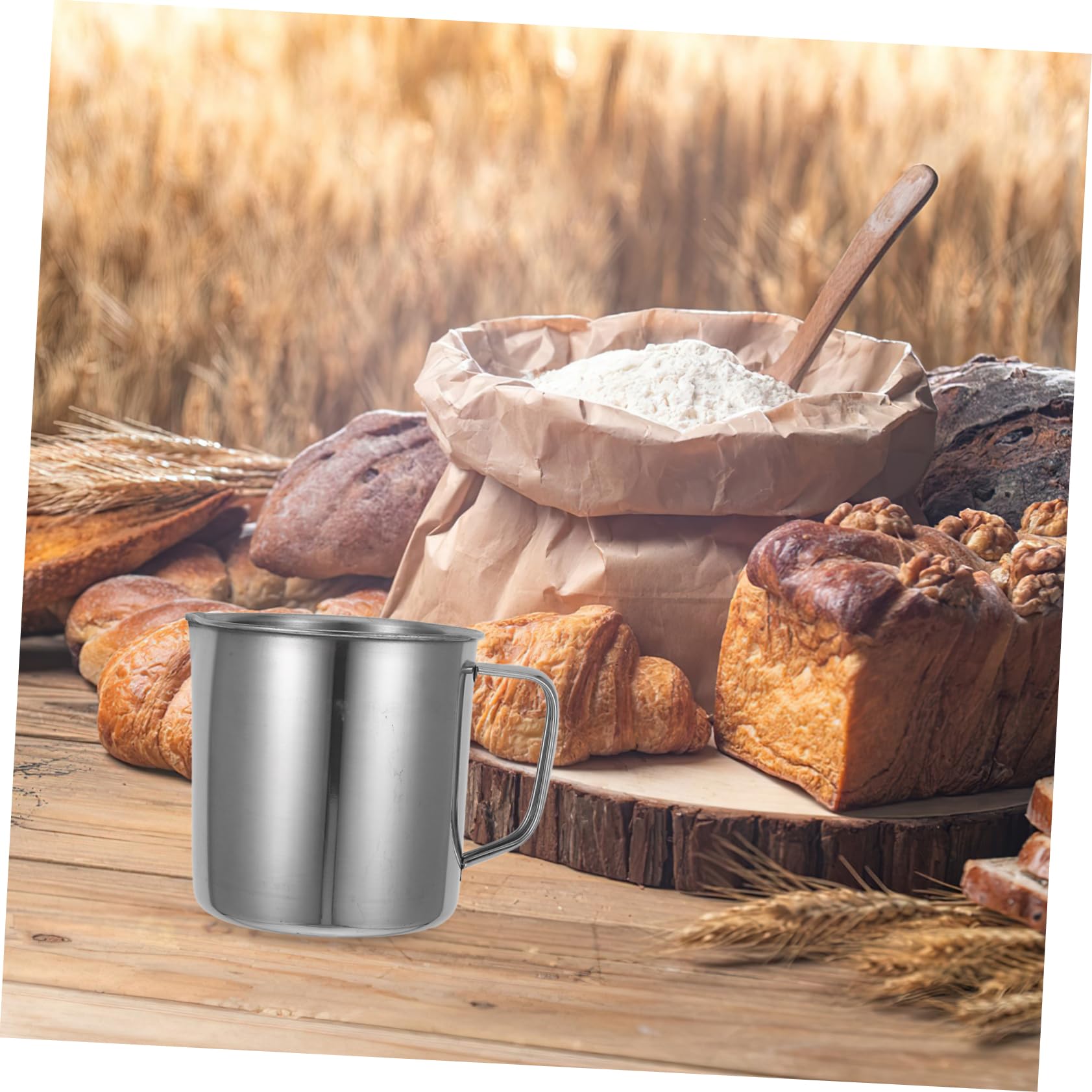 Lot De 2 Tasses À Mesurer Robustes En Acier Inoxydable Pour Liquides Pour La Pâtisserie Les Laboratoires