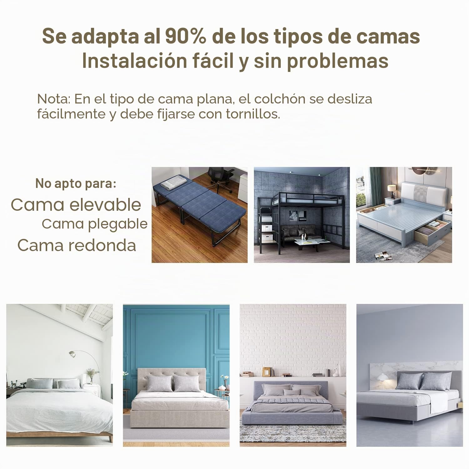 Barrera de cama para niños pequeños, altura ajustable 60-96 cm, barrera para cuna de bebé 180 x 80 cm, para cunas, gris