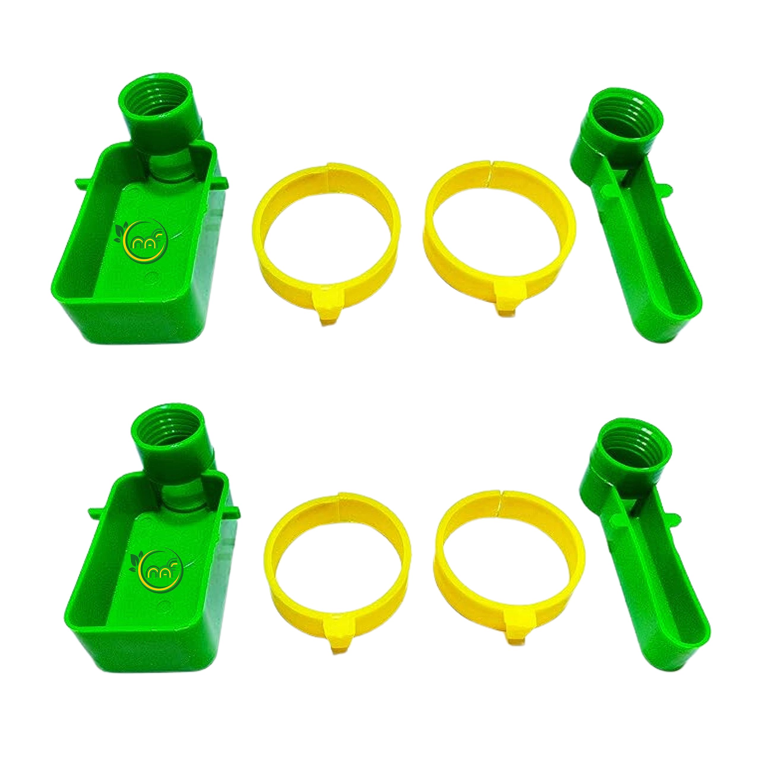 Birds Cage Drinker and Feeder Pack of 2 for Any Bottle Fit Green/Yellow Random Color, 4 Bottle Holder Free (B0CDTWCY5N) Amazon Price History, Amazon Price Tracker