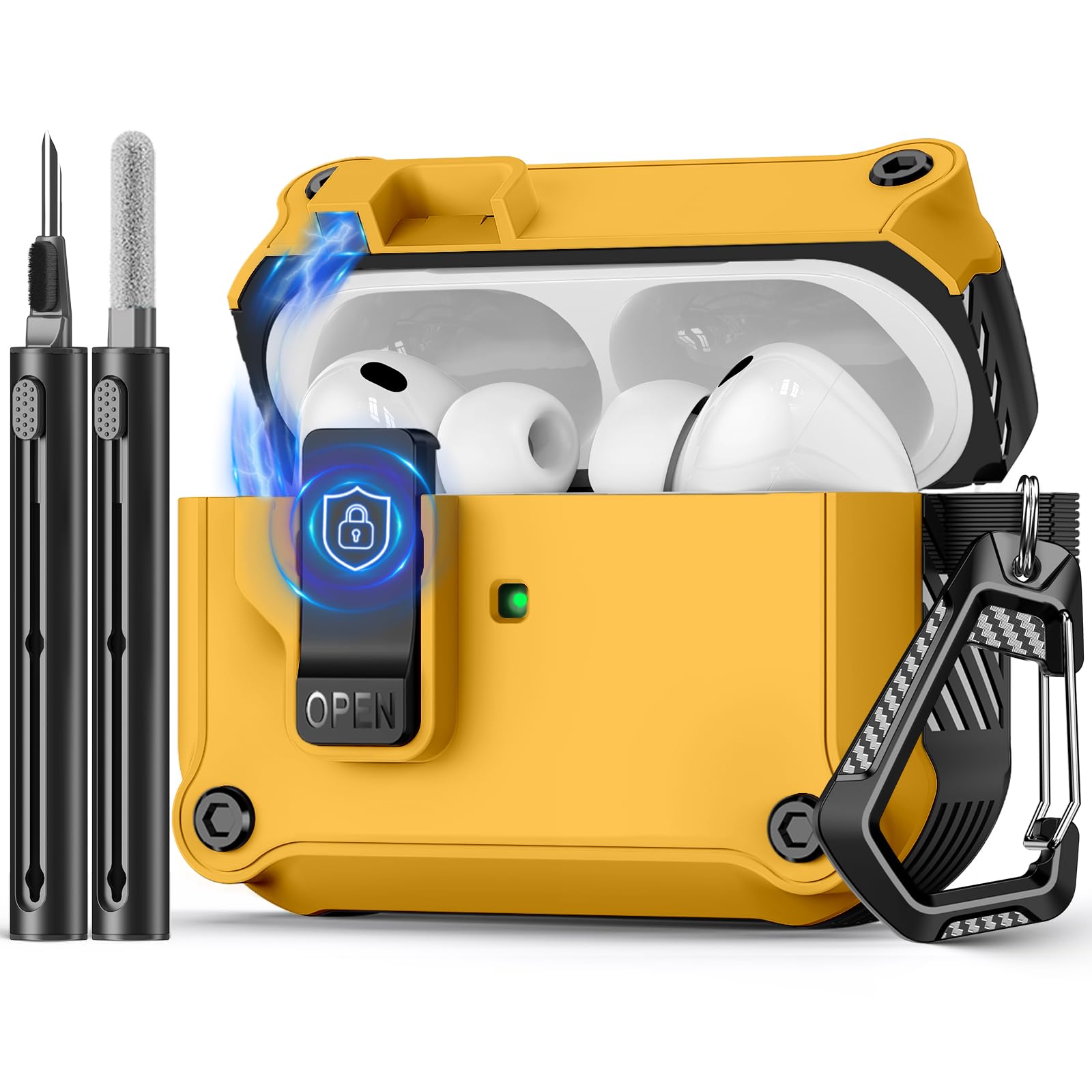 Pohgelan Compatible with AirPods Pro 3 Case (Yellow)