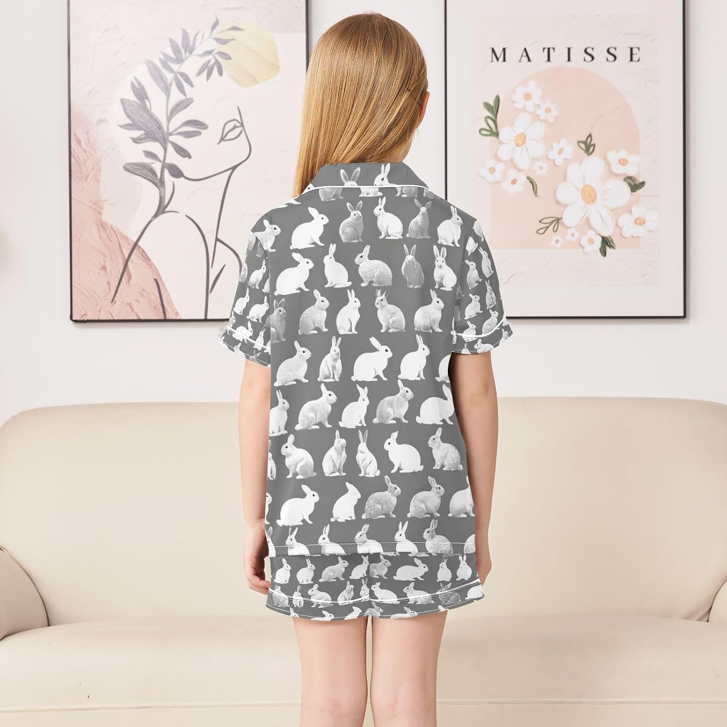 Silk Pajamas Sets Soft Satin 2 Piece Pjs Set Short Sleeve Sleepwear Nightwear