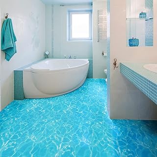 ورق لاصق لديكور الارضيات- بتصميم محيط اوشن 30 قطعة بحجم × سم لكل من جيني عدد 1