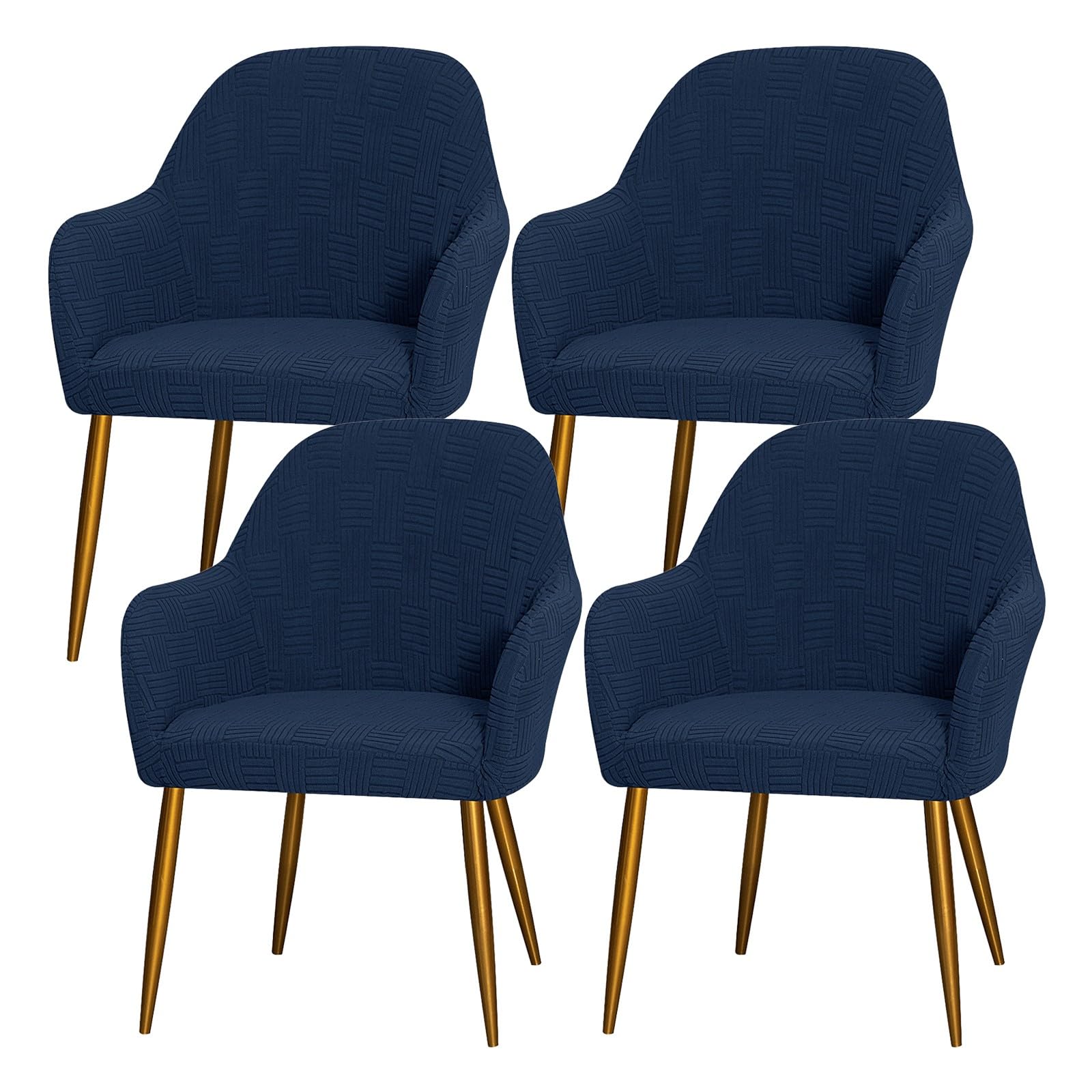 Housse de chaise de salle à manger incurvée pour repas en famille