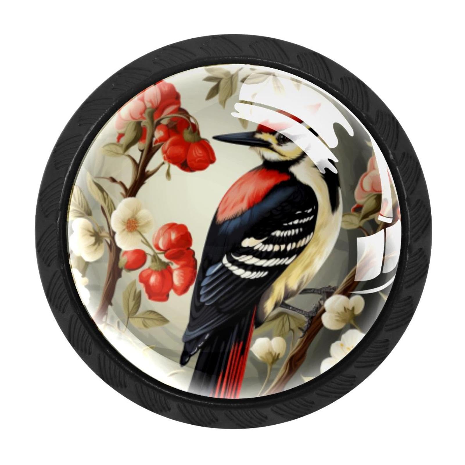 CHENZZZZ 4 Pieces Kitchen Cabinet Knobs Woodpecker Drawer Knobs Dresser Knobs Drawer Pulls Door Knobs Dresser Drawer Handles Knobs for Dresser Drawers